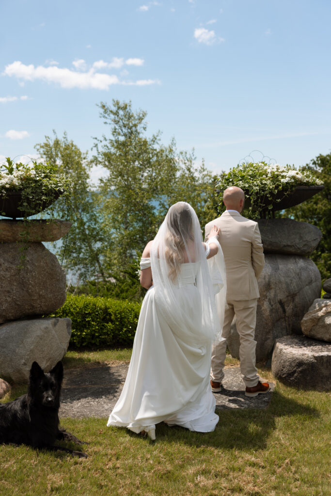 first look wedding