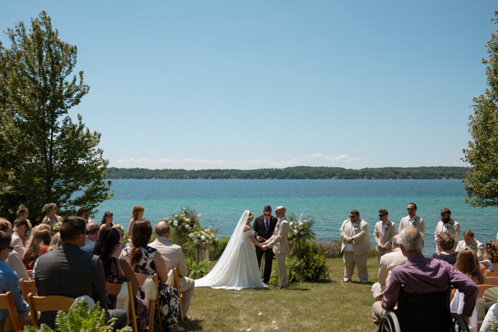 torch lake wedding