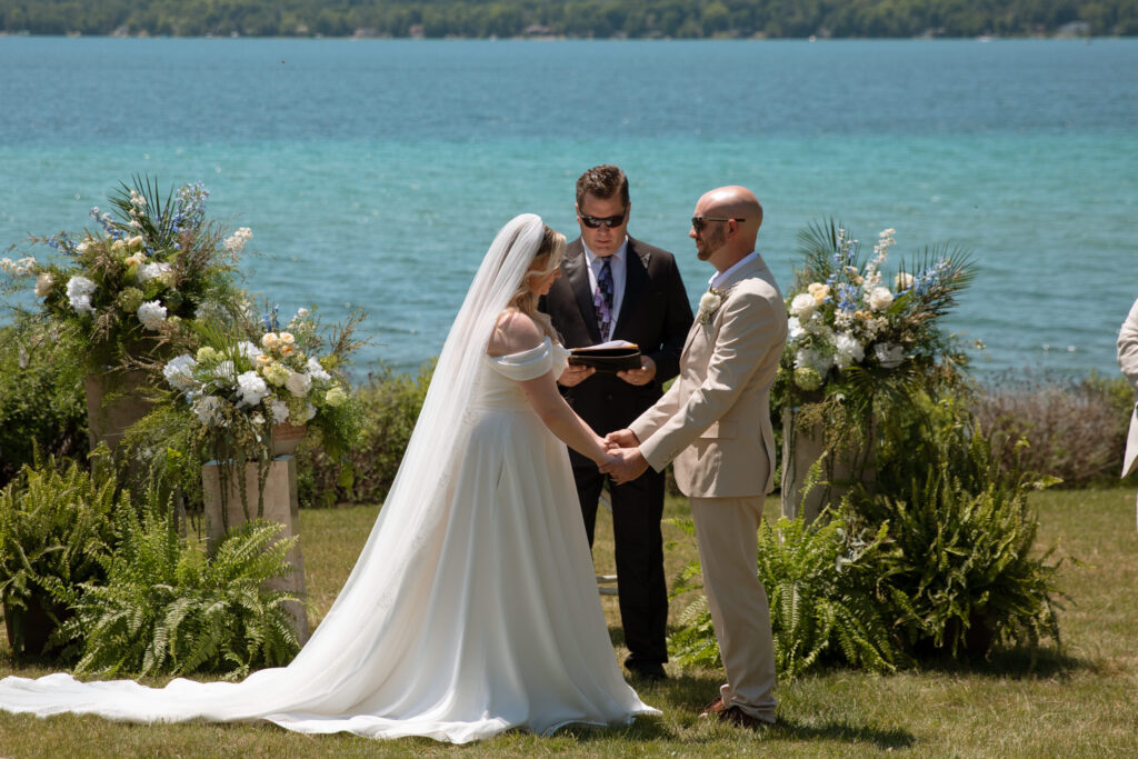 torch lake wedding